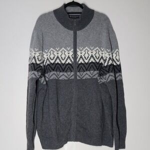 NWT Brooks Brothers Italian Yarn Merino Wool Full Zip Cardigan Office Career XXL